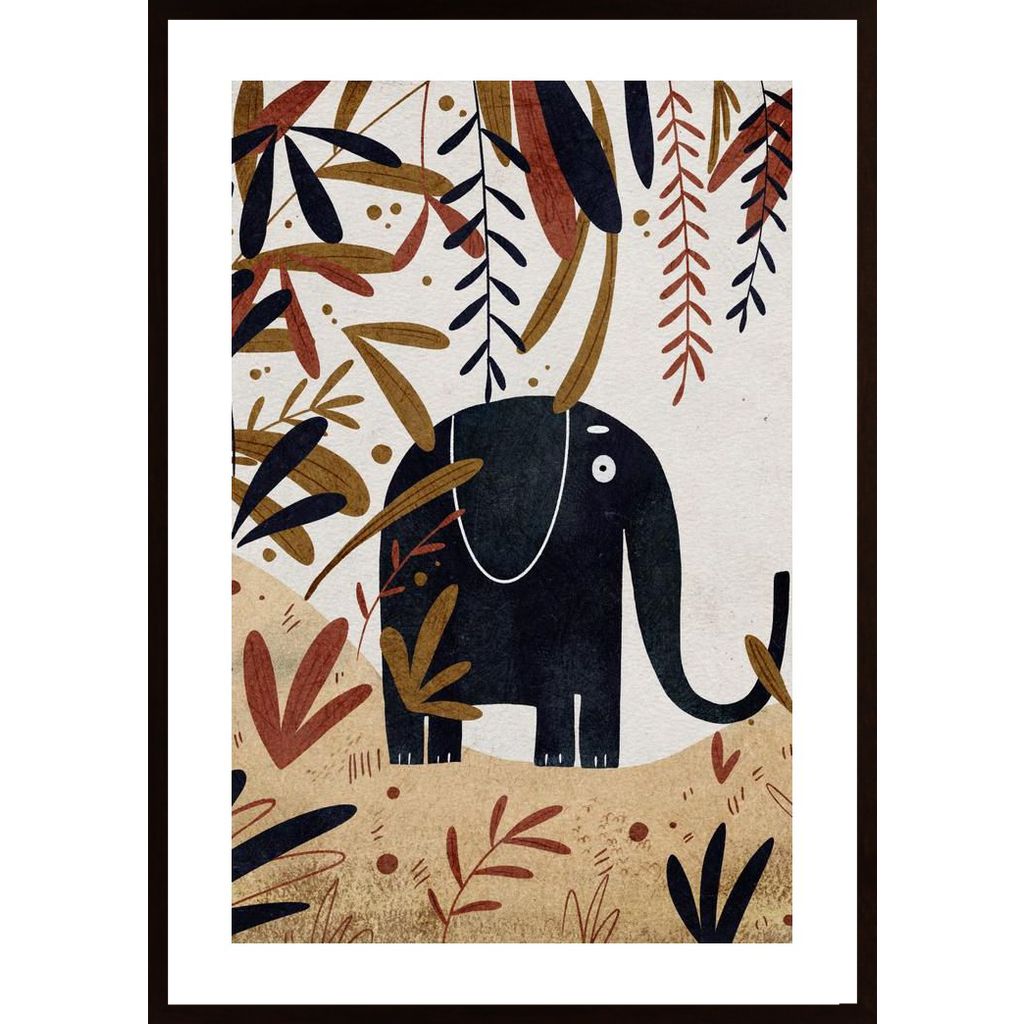 Elefant Im Dschungel Plakát