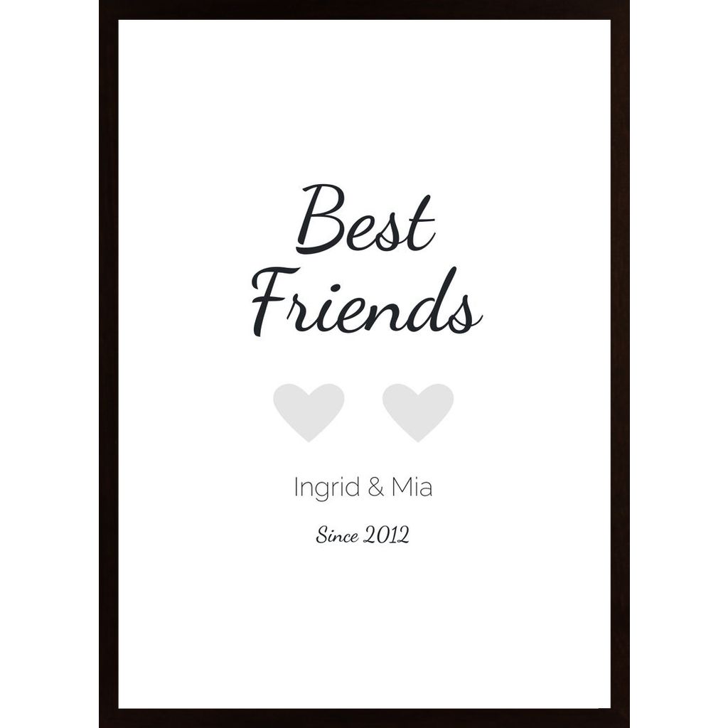 Mejores Amigos (Personalizable) Poster