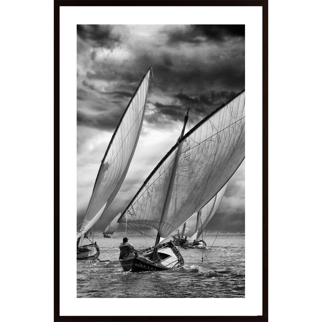 Sailboats And Light Plakát