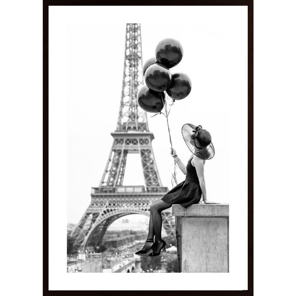 Girl With Balloons Poster