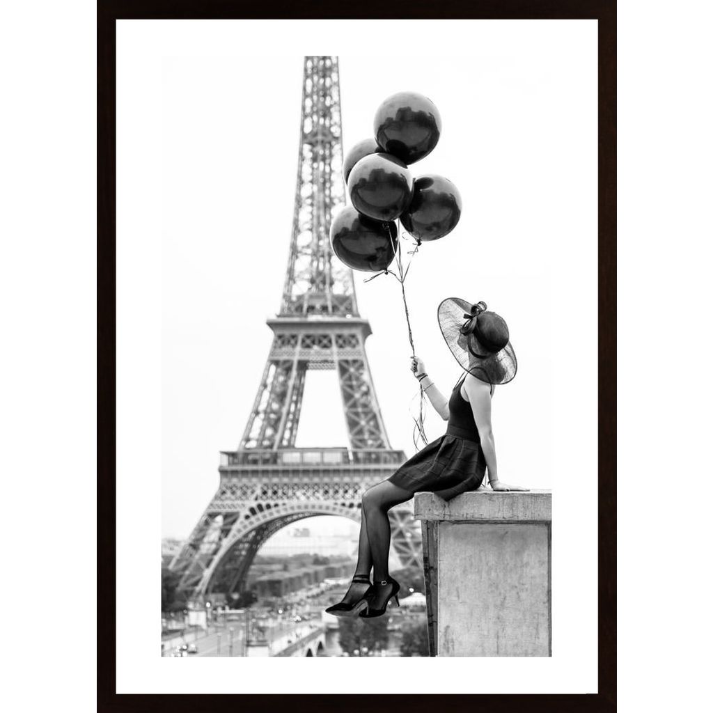 Girl With Balloons Poster