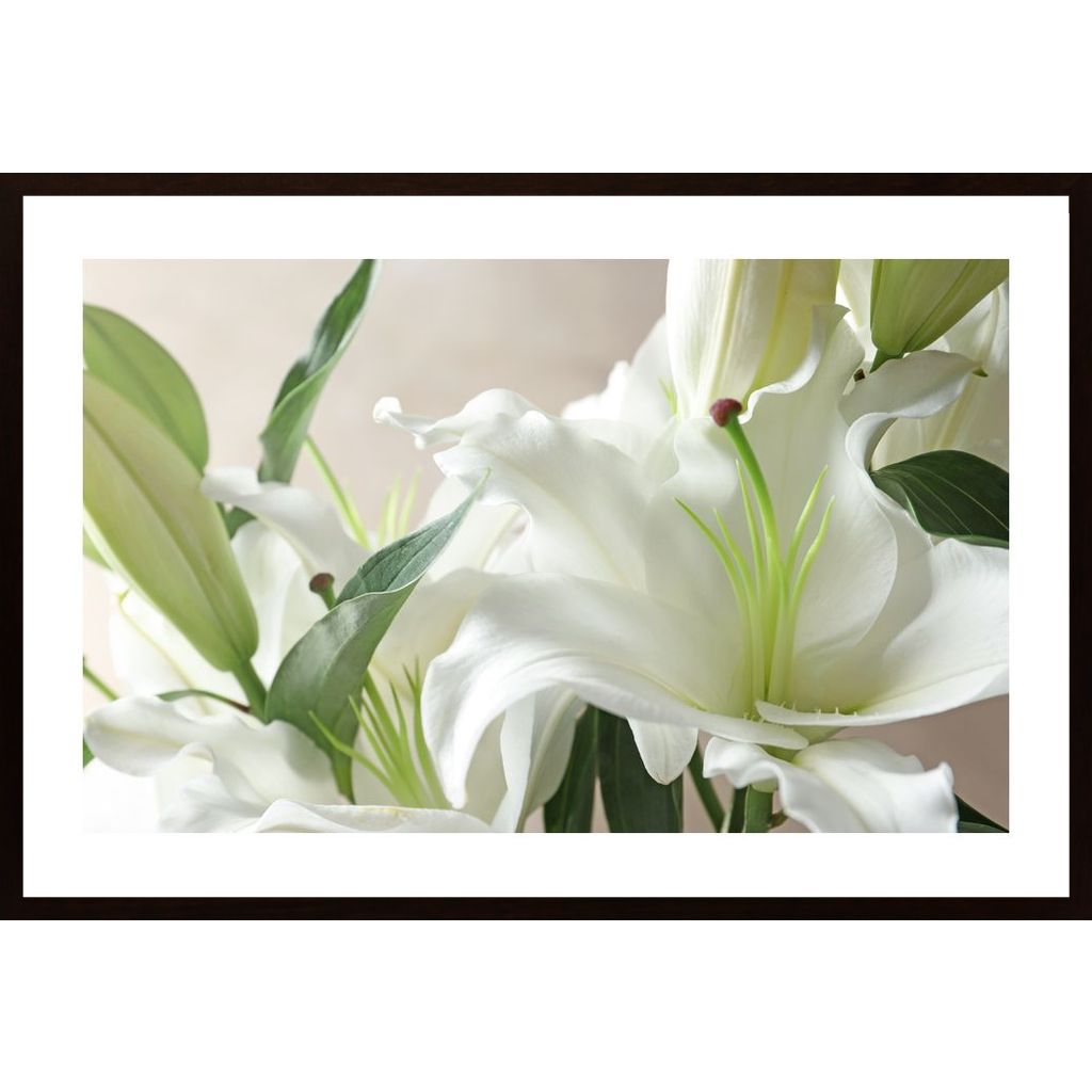 Bouquet With Lilies Affiche