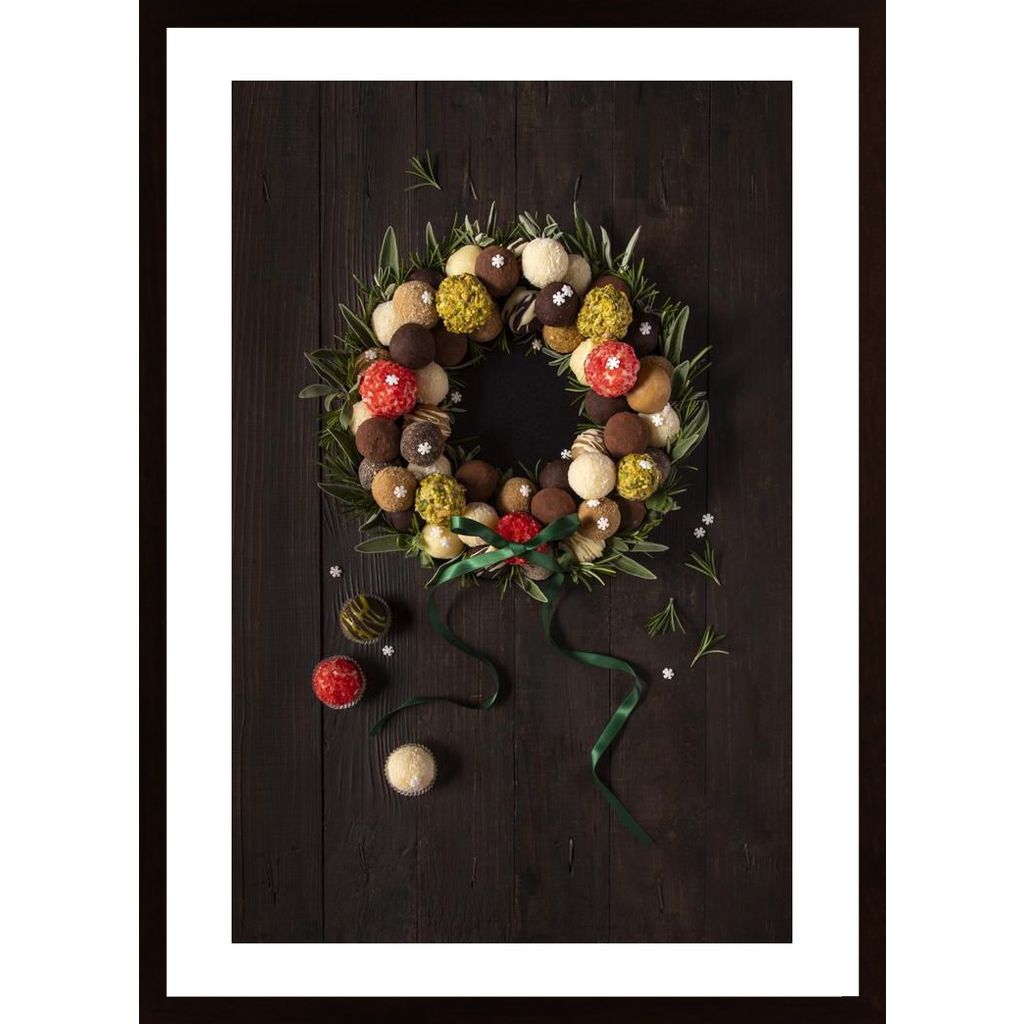 Truffles Christmas Wreath Plakát