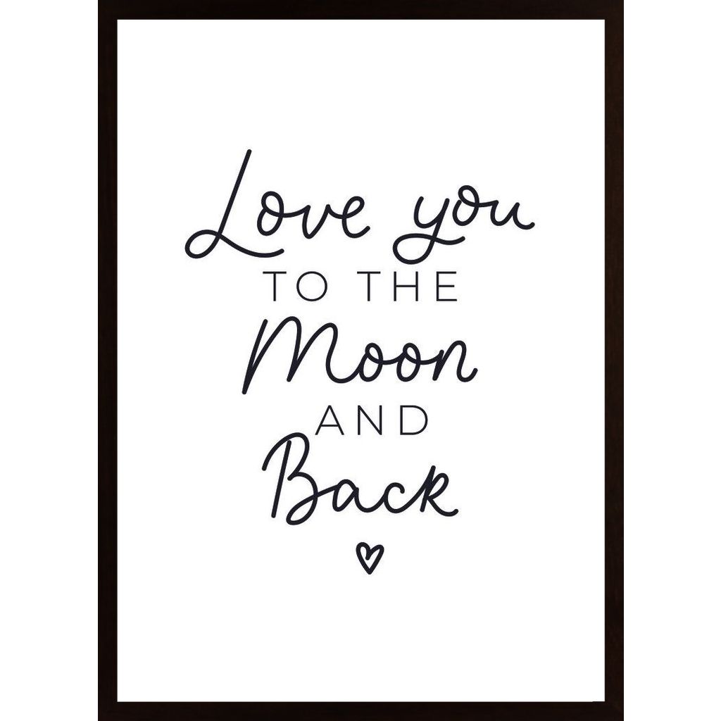 Love You To The Moon Plakát