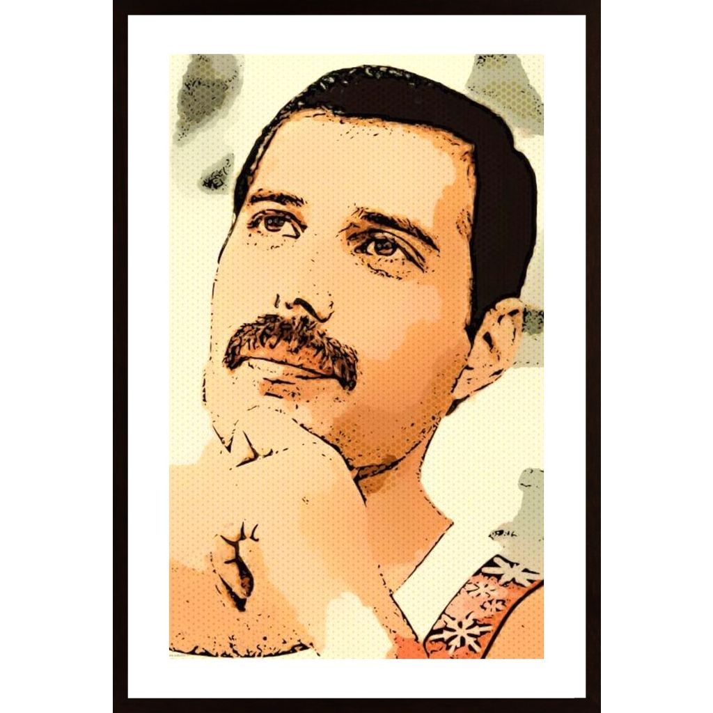 Freddie Mercury Pop Affiche
