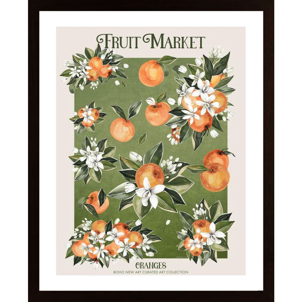 Fruit Market Oranges Plakát