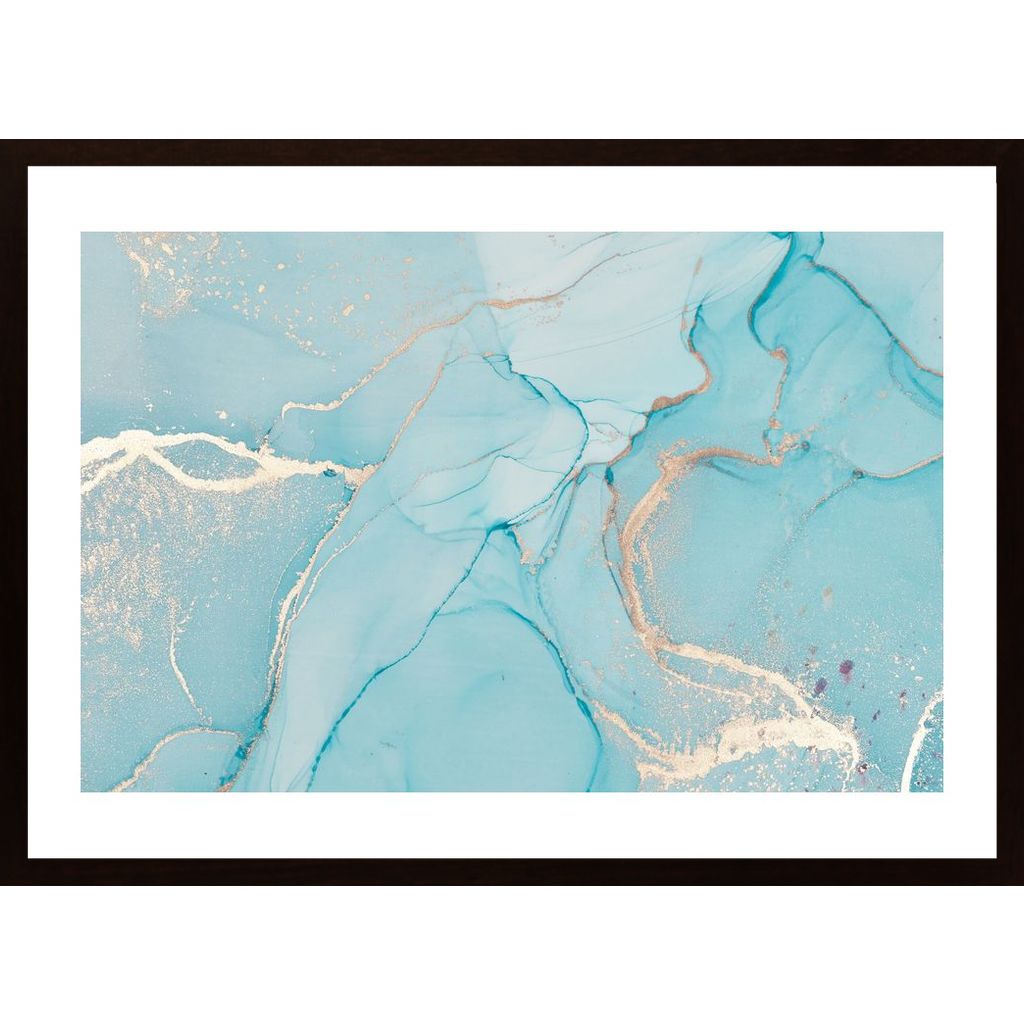 Abstract Light Blue Poster