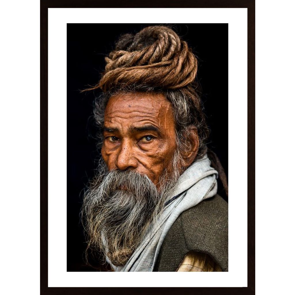 Portrait Of A Sadhu Affiche