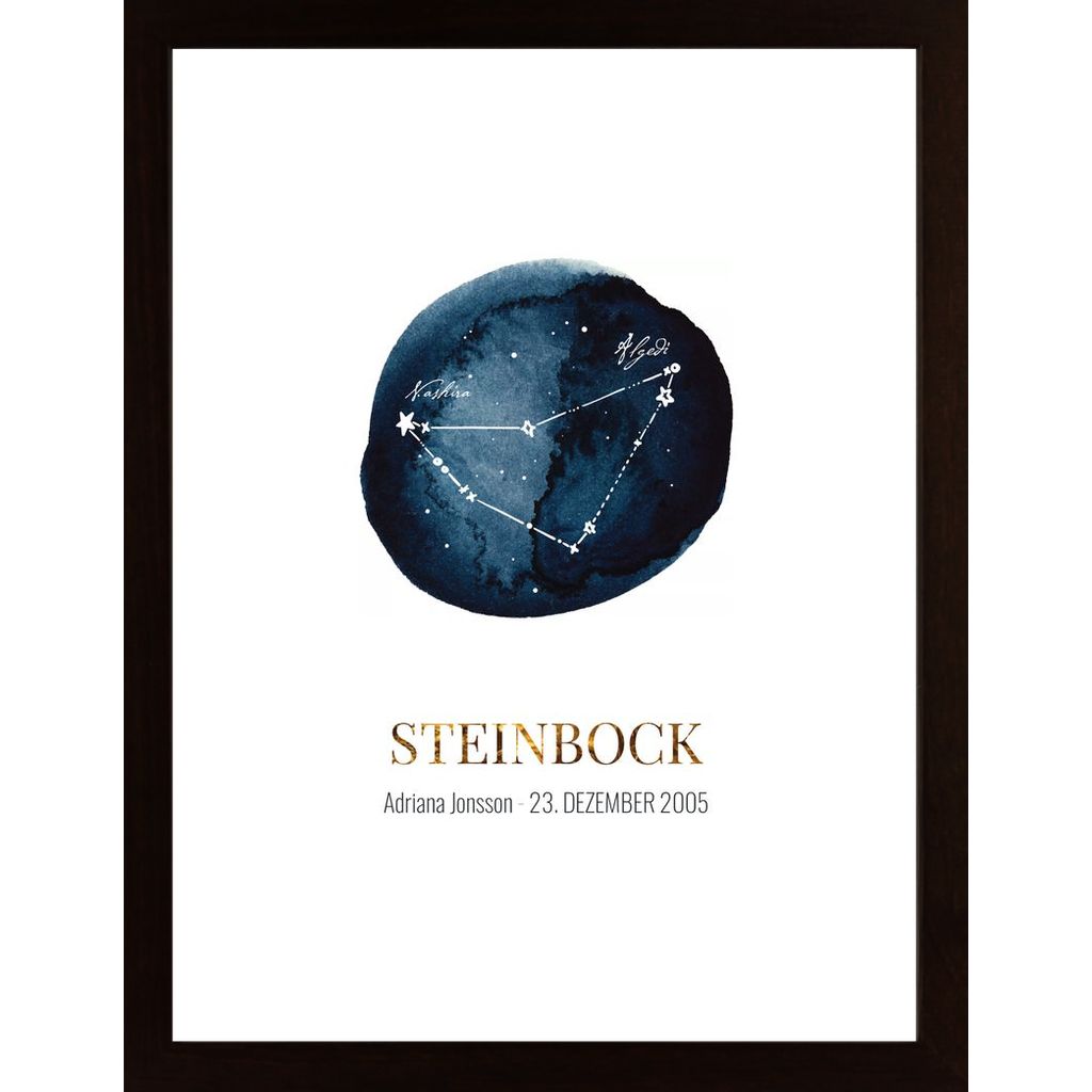 Steinbock (Personalisierbar) Poster