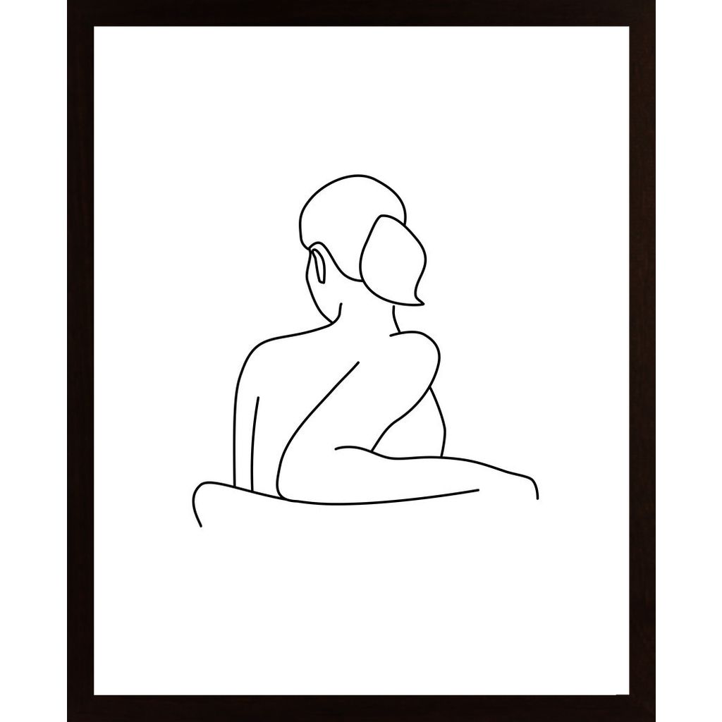 Woman On Chair Poster
