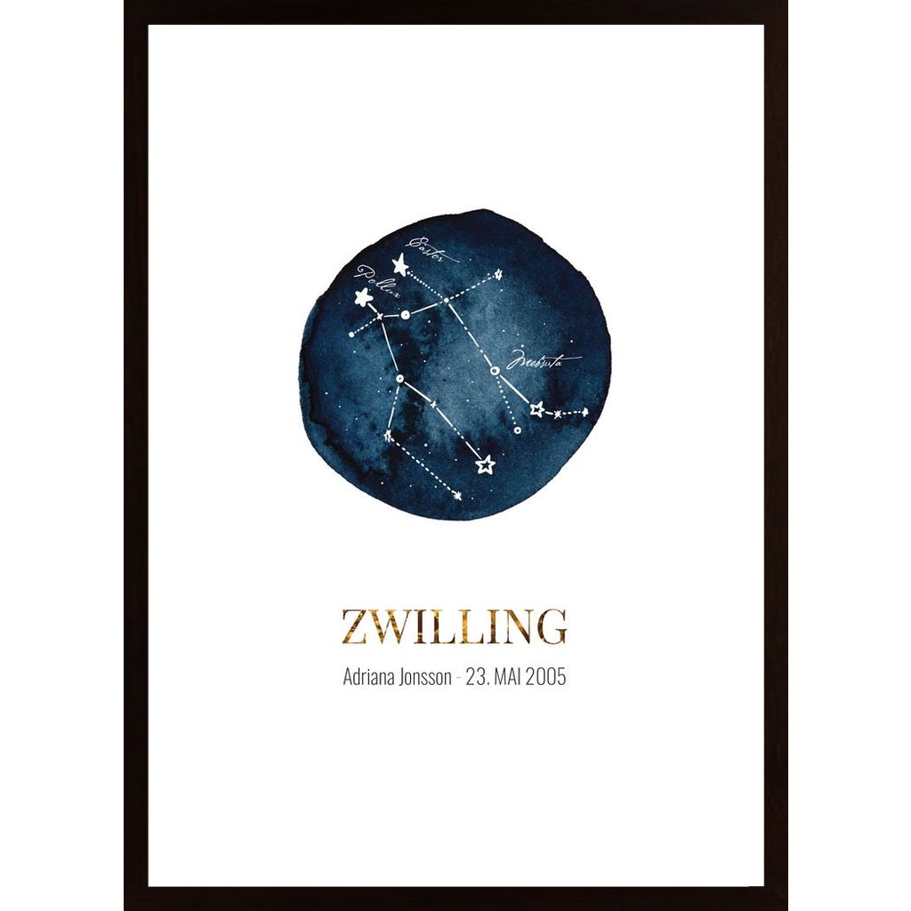 Zwilling (Personalisierbar) Poster