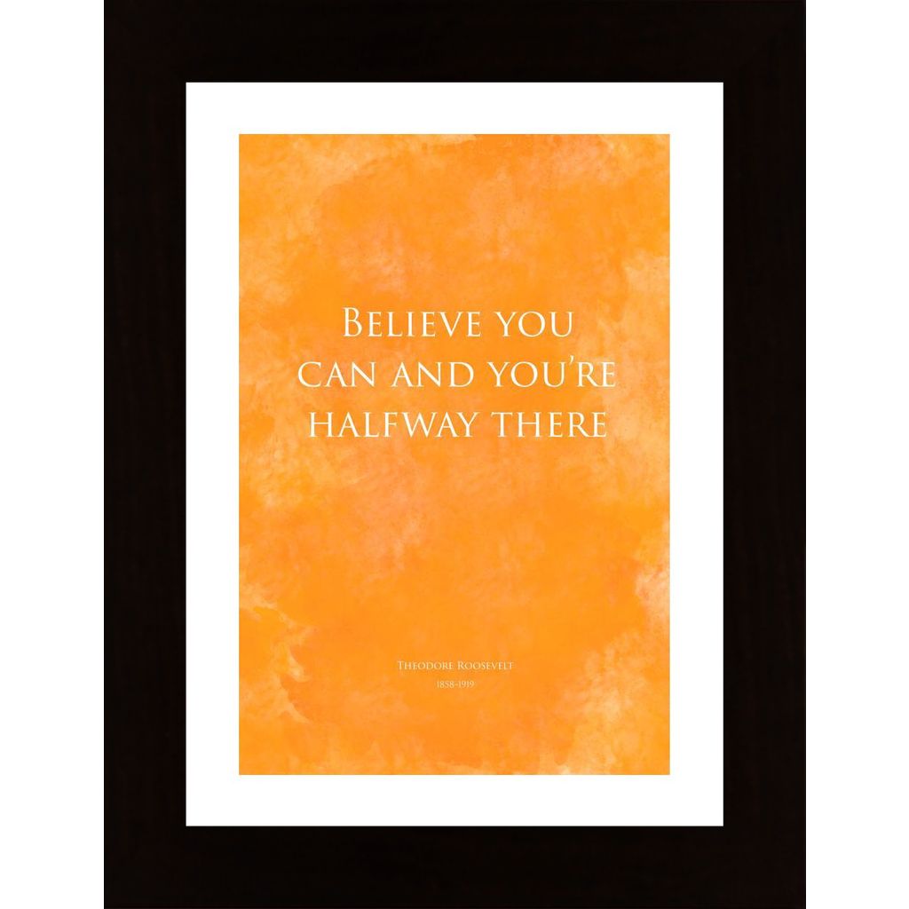 Believe You Can- Yellow Affiche