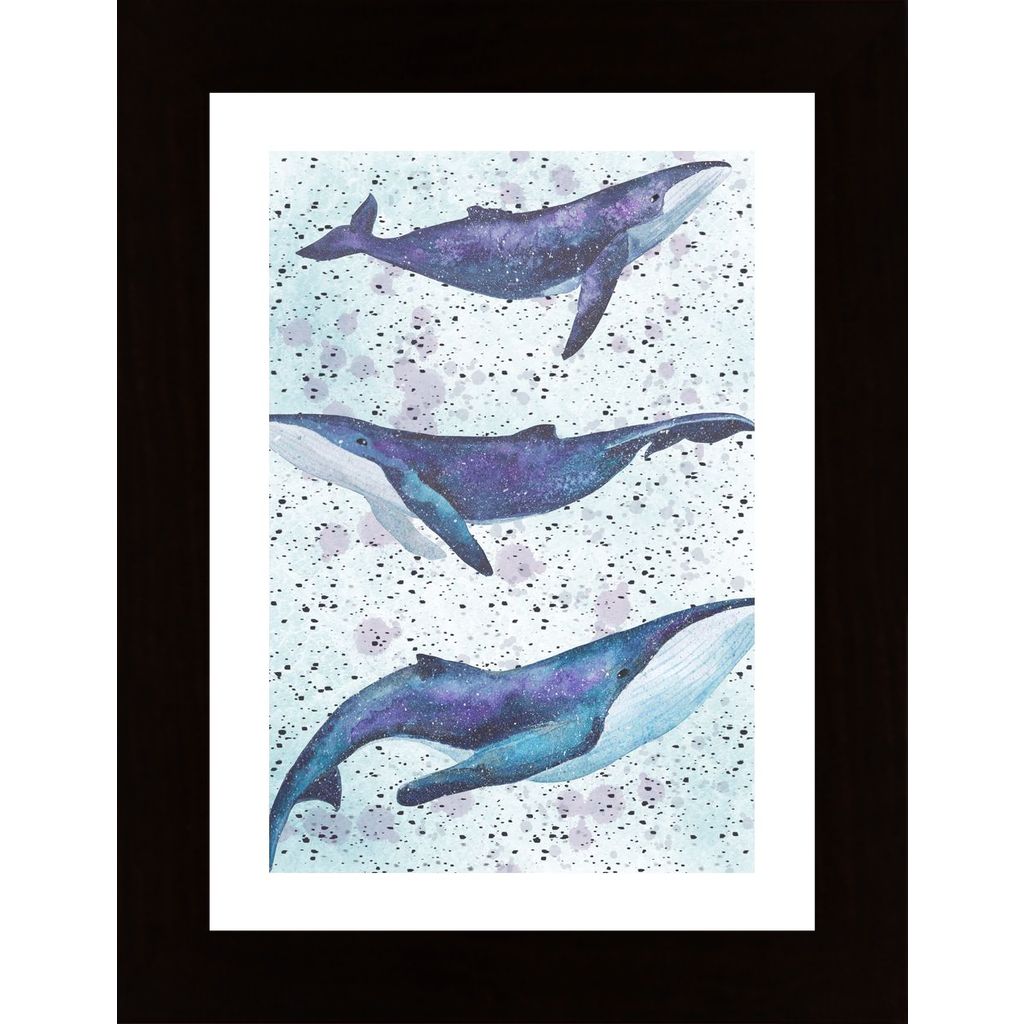 Whale Underwater Plakát