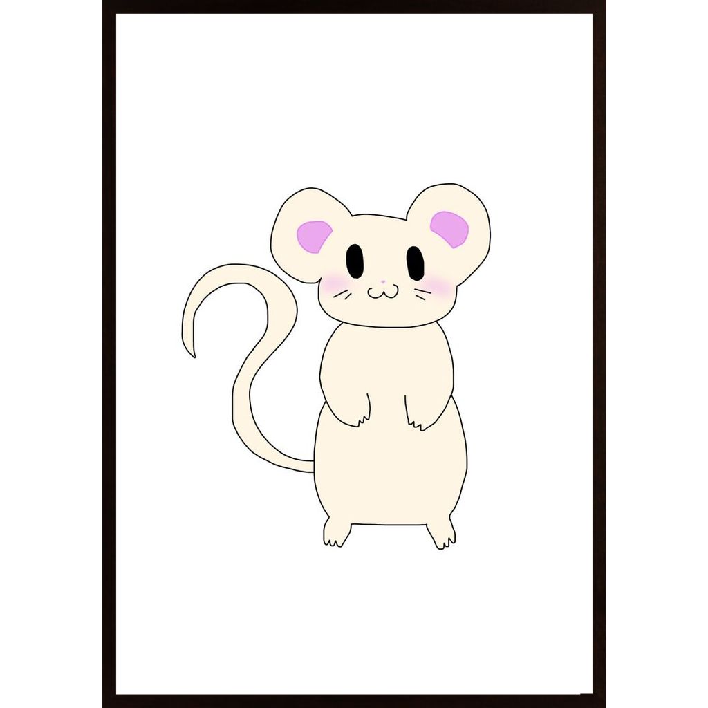 Mouse With Cheese Poster