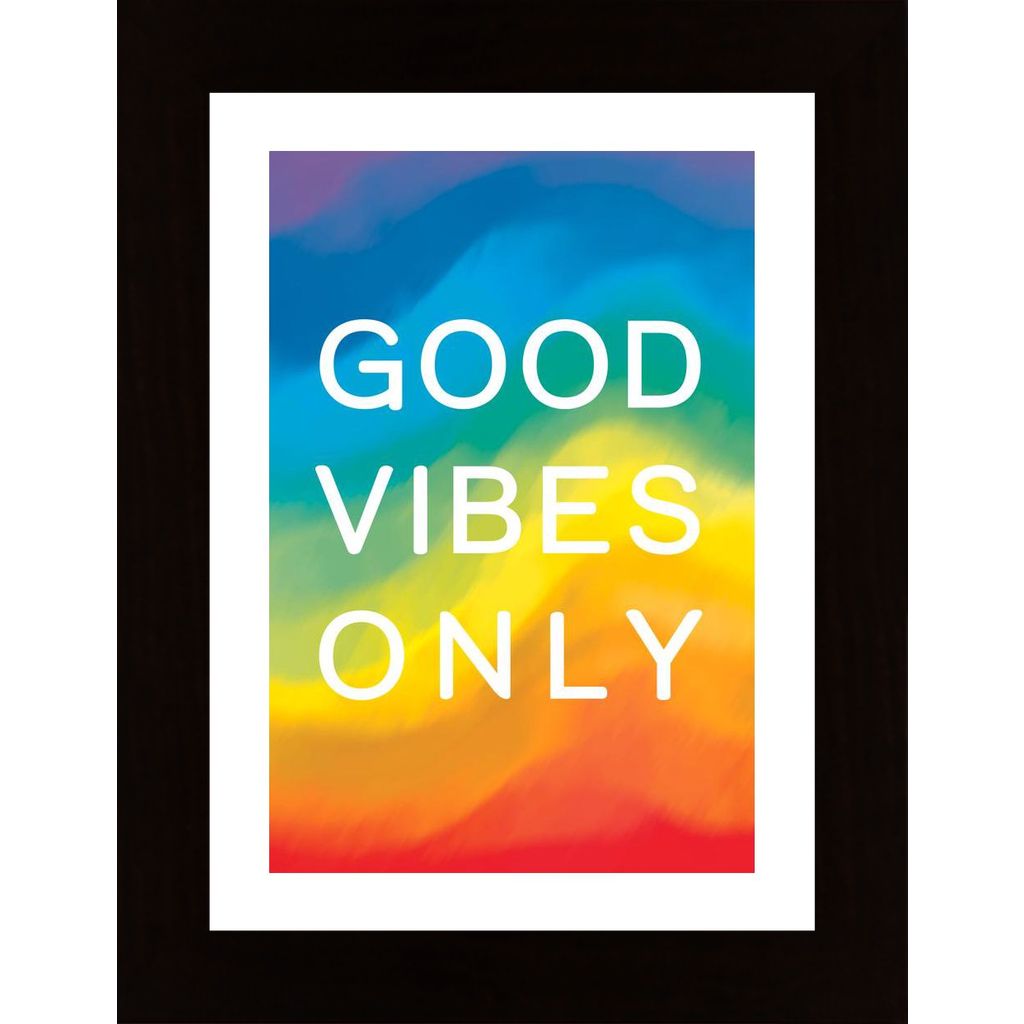 Good Vibes Rainbow Poster