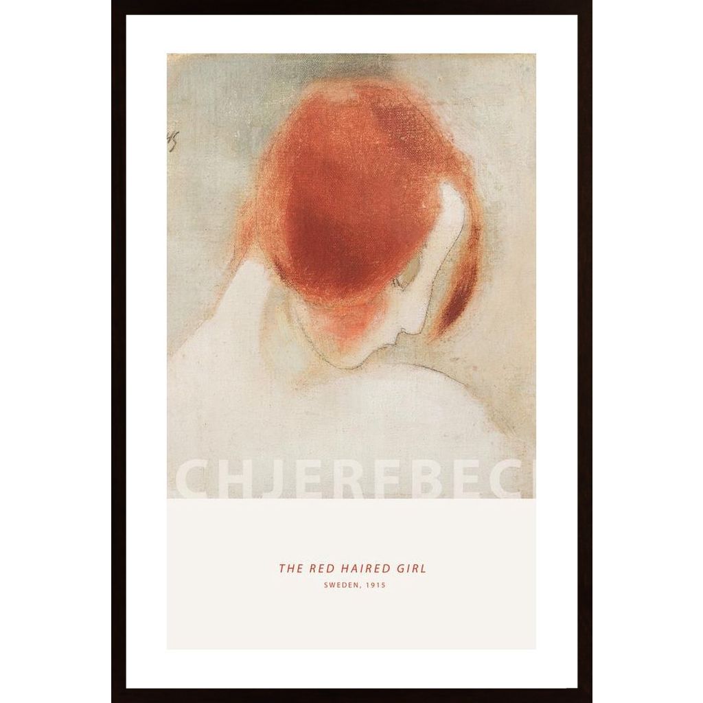 Red Haired Girl Affiche