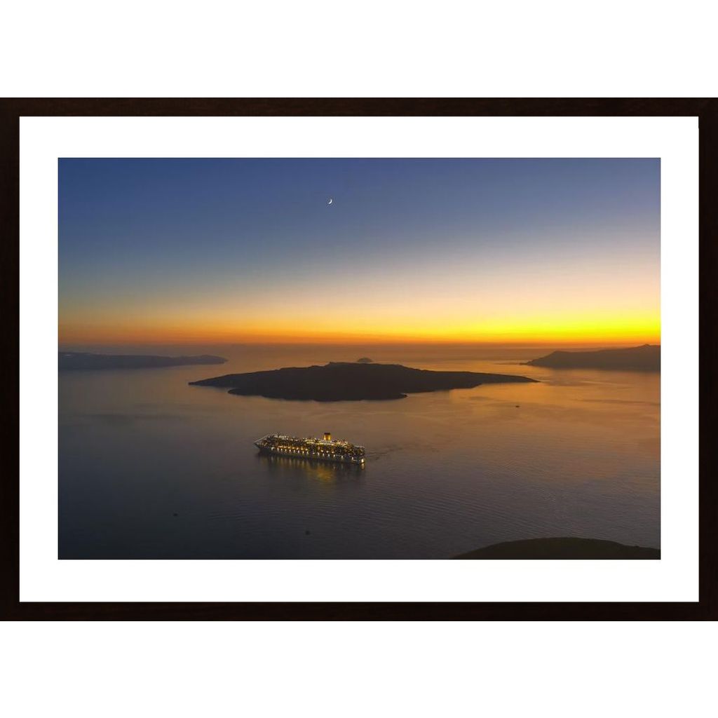 Santorini Sunset Poster