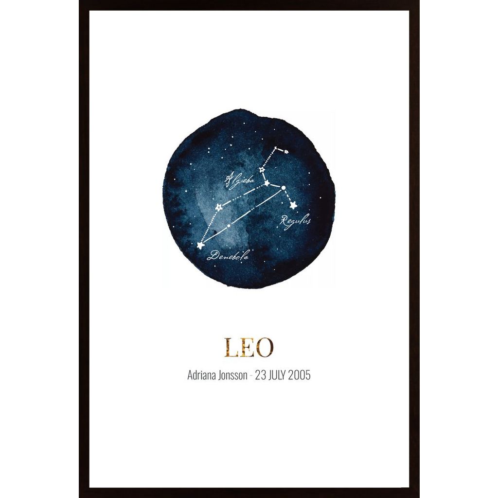 Leo (Personnalisable) Affiche