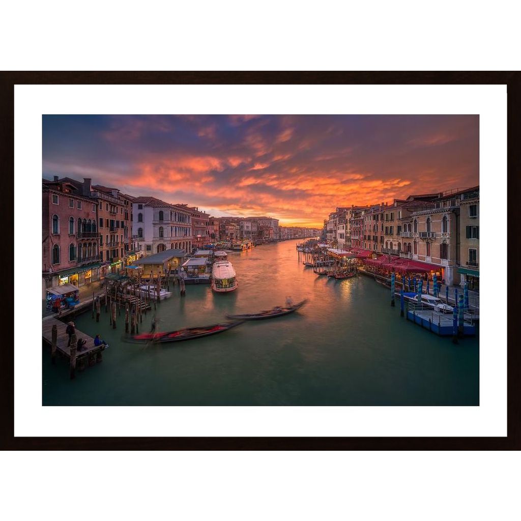 Grand Canal At Sunset Affiche