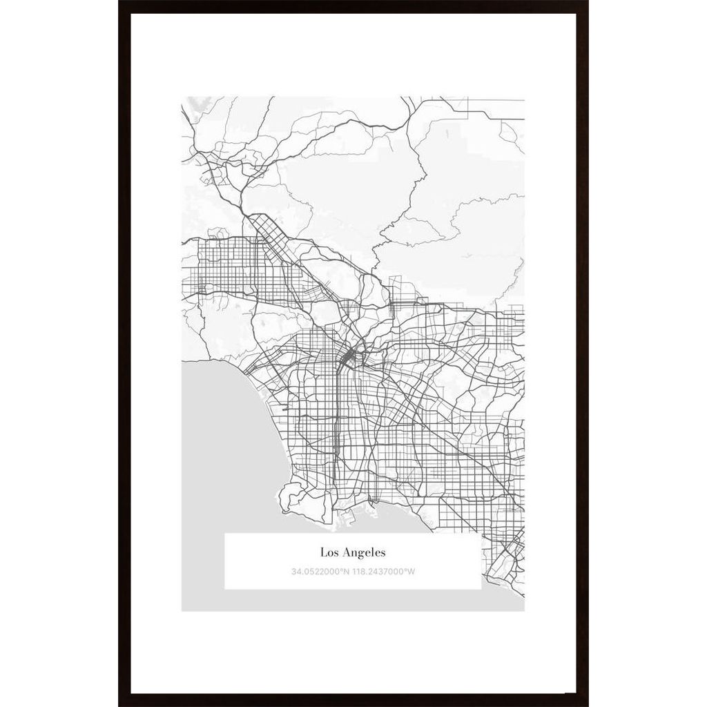 Los Angeles (Mappa Personalizzabile) Poster