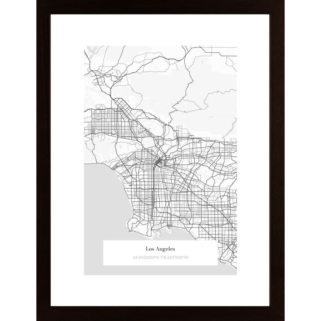 Los Angeles (Carte Personnalisable) Affiche