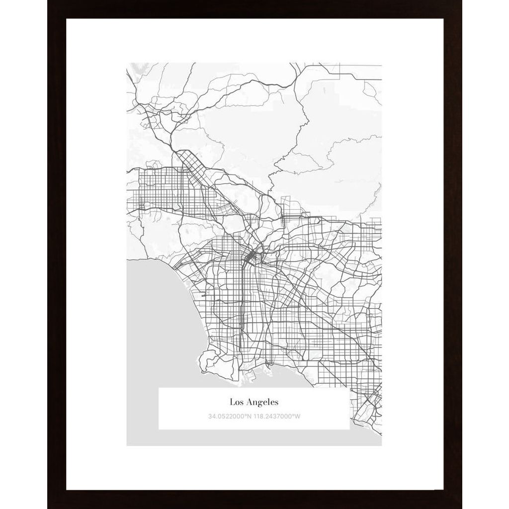 Los Angeles (Přizpůsobitelná Mapa) Plakát