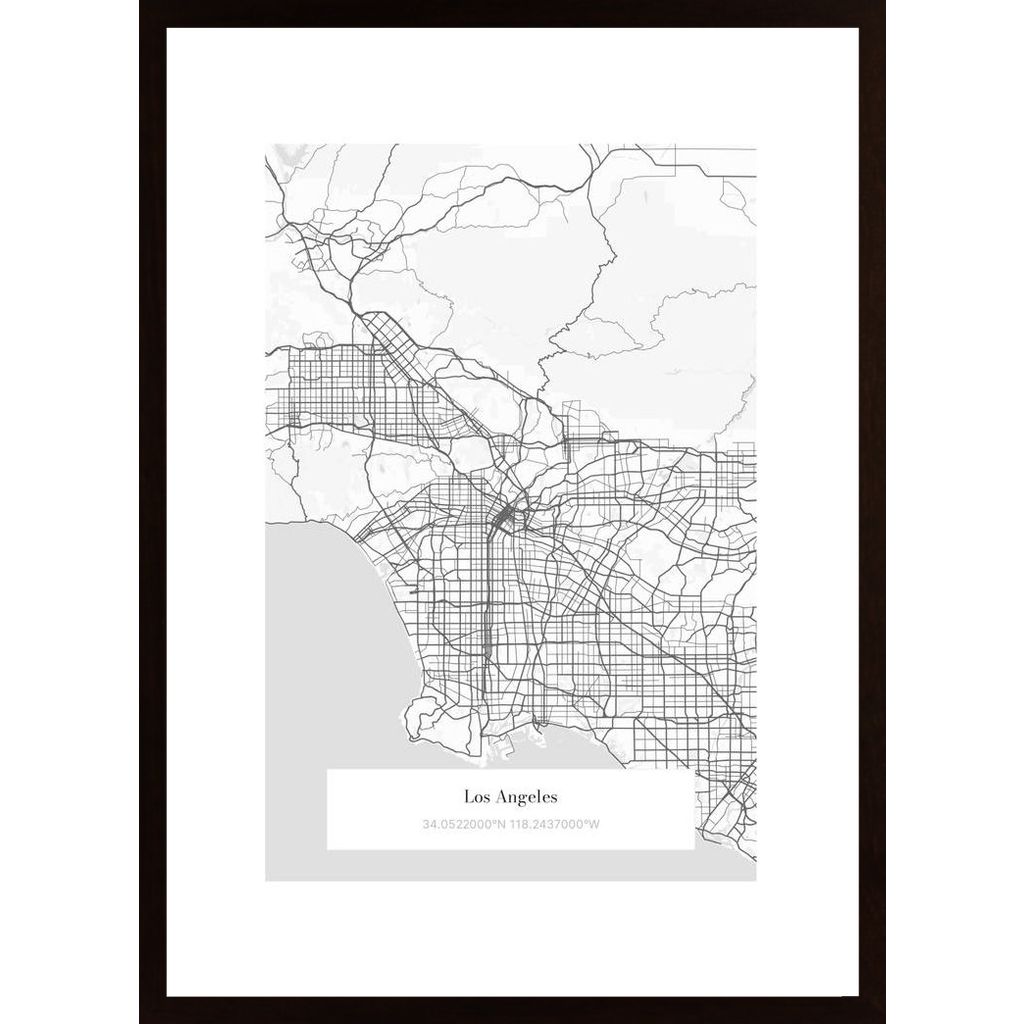 Los Angeles (Carte Personnalisable) Affiche