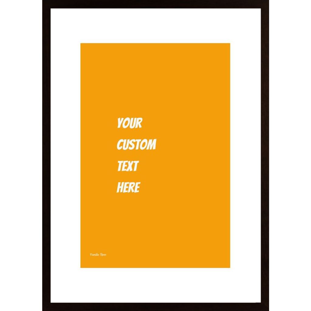 Custom Text Poster