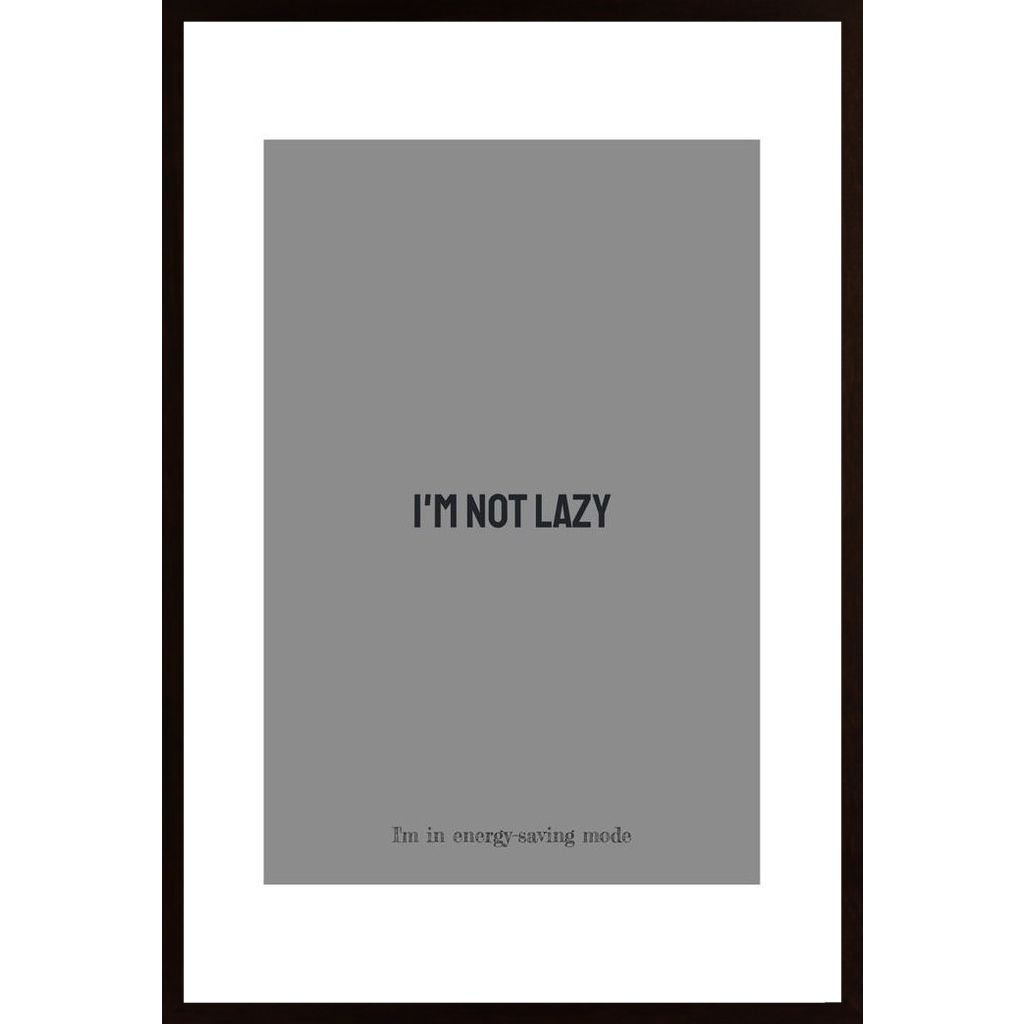 I'M Not Lazy Poster