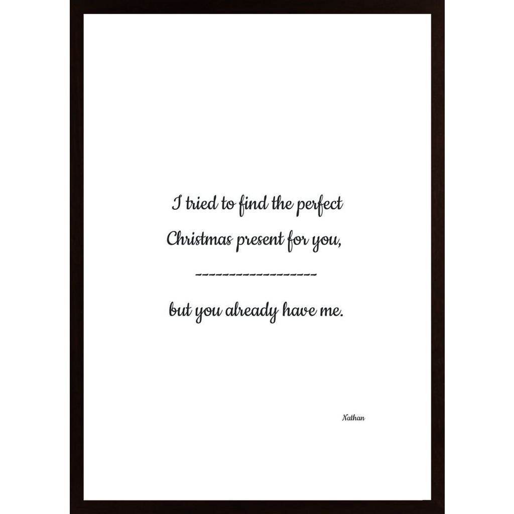 I Tried To Find The Perfect Christmas Present For You Poster
