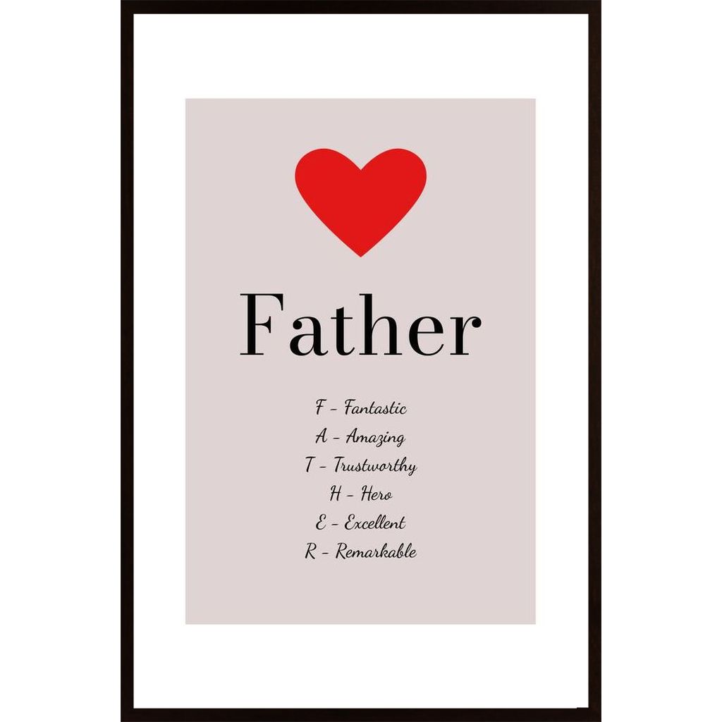 Father - Words Are Not Enough Plakat