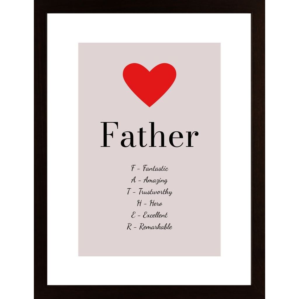 Father - Words Are Not Enough Plakat