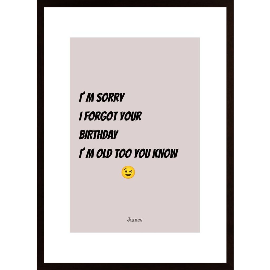 I´M Sorry I Forgot Your Birthday  Plakát