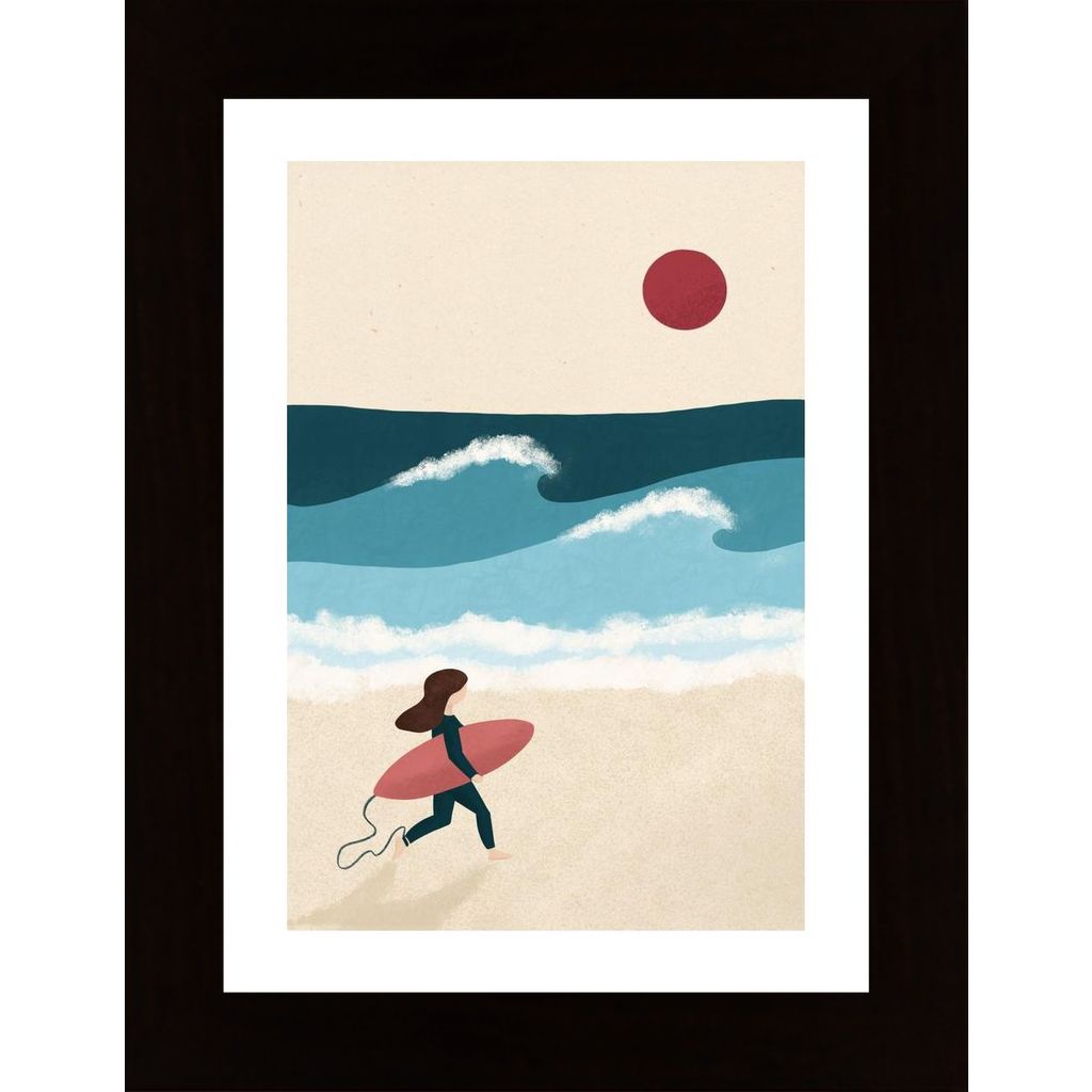 Surf Girl Aurore Lepriveypng Poster