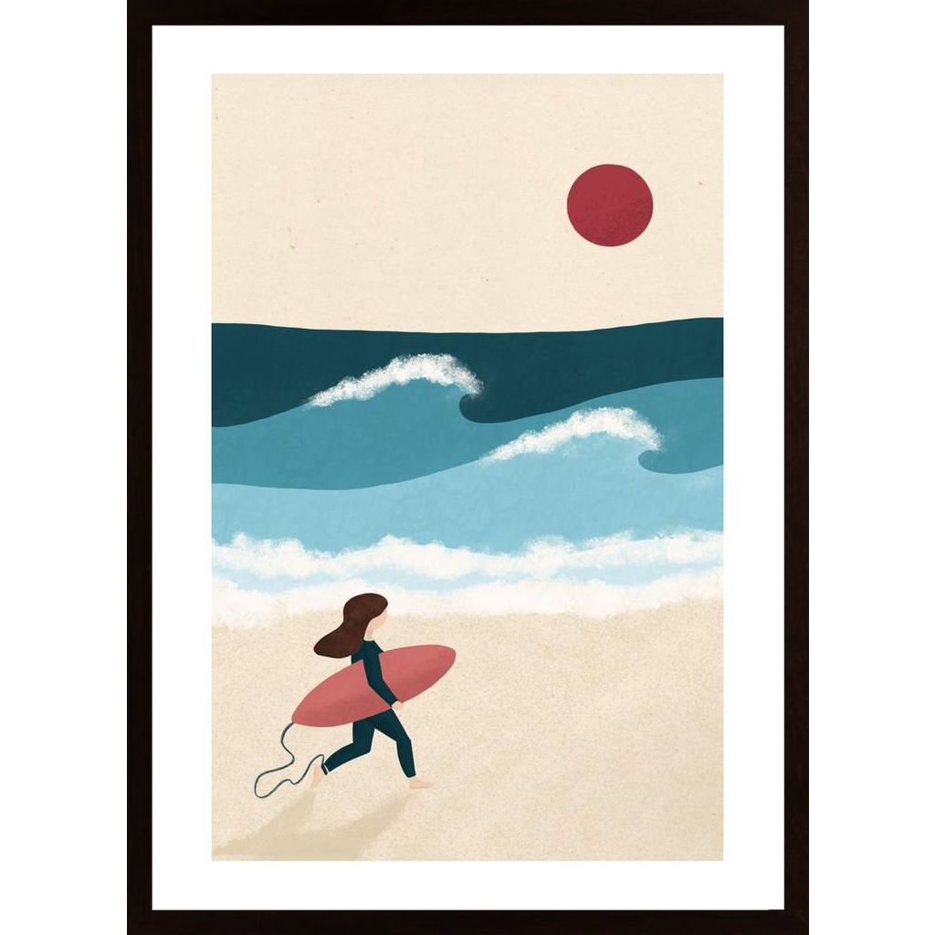 Surf Girl Aurore Lepriveypng Poster 6806